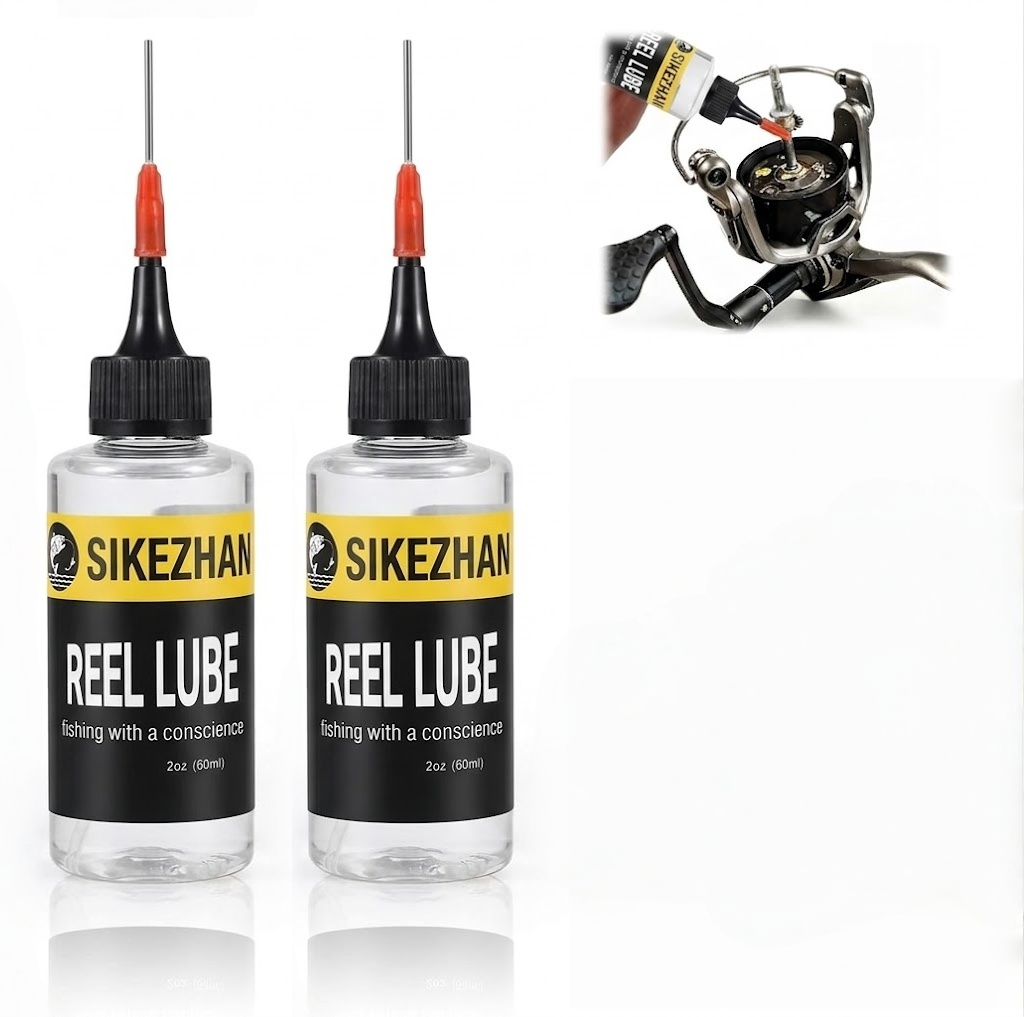 Reel Grease - SIKEZHAN 60ml 釣り用リール潤滑油 ニードルノーズアプリケーター付き 精密リールベアリングギアの錆防止潤滑用