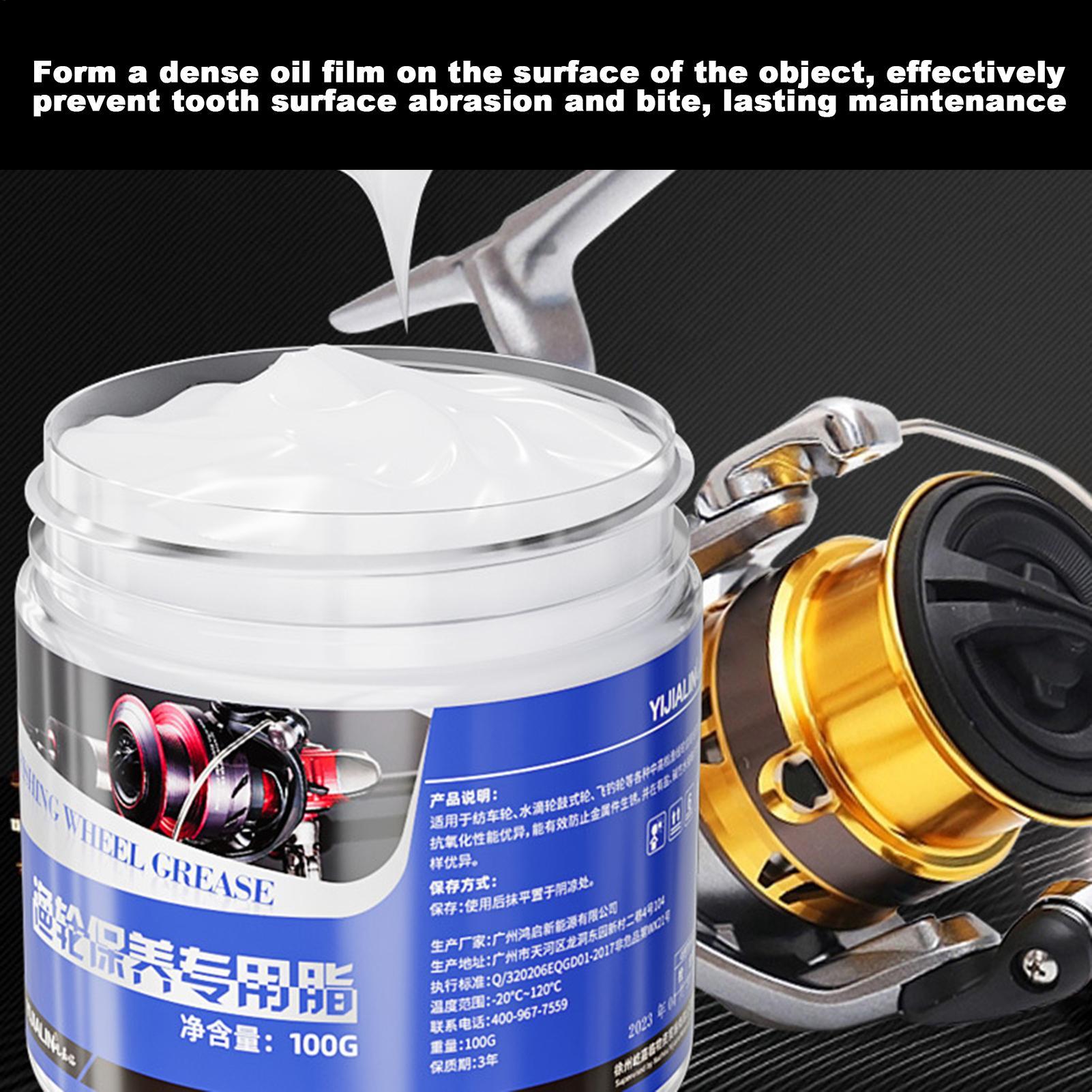 Reel Cover - 100g 釣り用リールメンテナンスオイルとグリース ベアリング潤滑剤 ギア保護グリース 錆び防止 耐酸素性