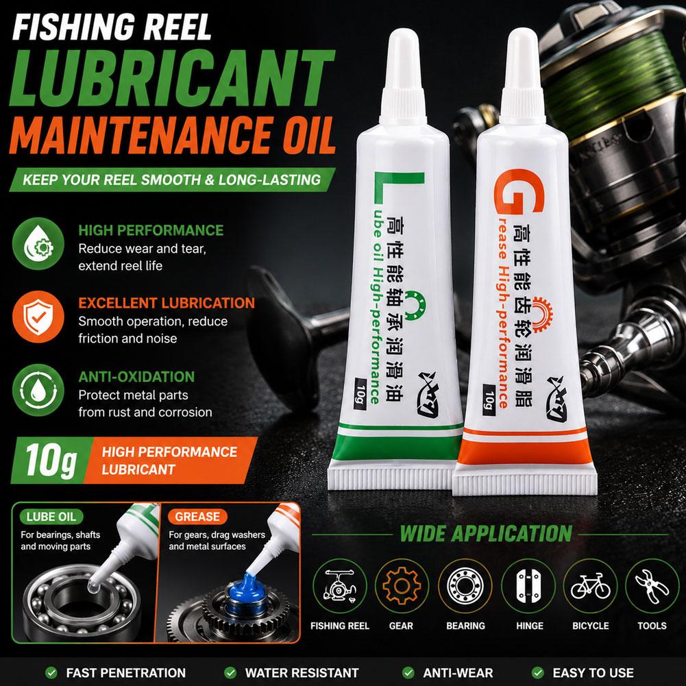 釣り用リール潤滑油グリースセット 高性能ベアリングオイル ギ - Reel Repair Kit のレビューと価格