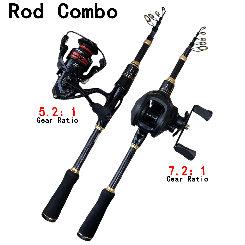 伸縮式ベイトキャスティング釣り竿リールセット 1.8m-2. - Spincast Reel のレビューと価格