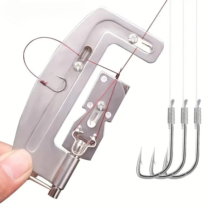 ステンレス製、半自動式釣り針結び器、素早い針結びが可能な釣り - Baitcasting Reel のレビューと価格